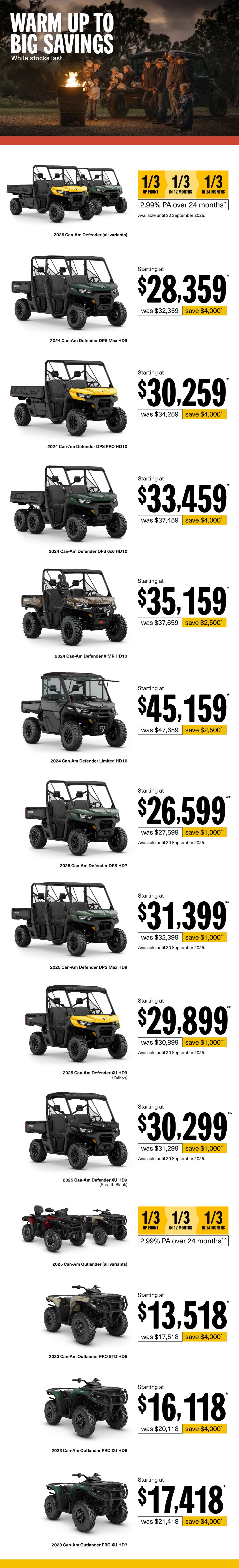 NZ Can-Am Off-Road - Q3 Retail Program 2025