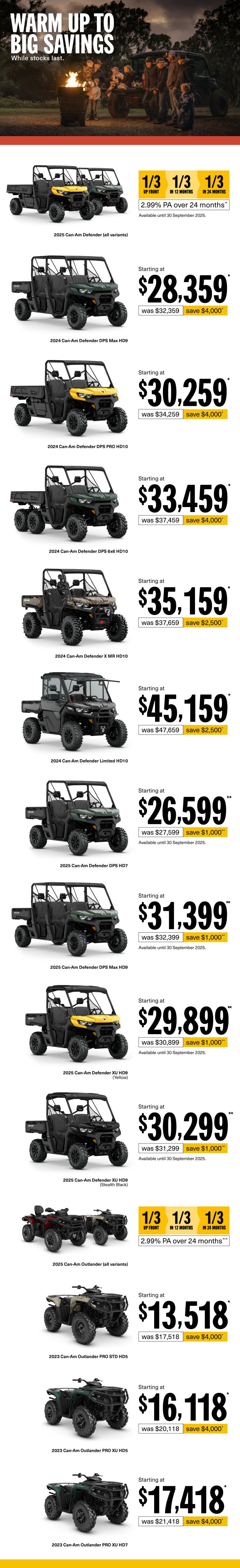 NZ Can-Am Off-Road - Q3 Retail Program 2025